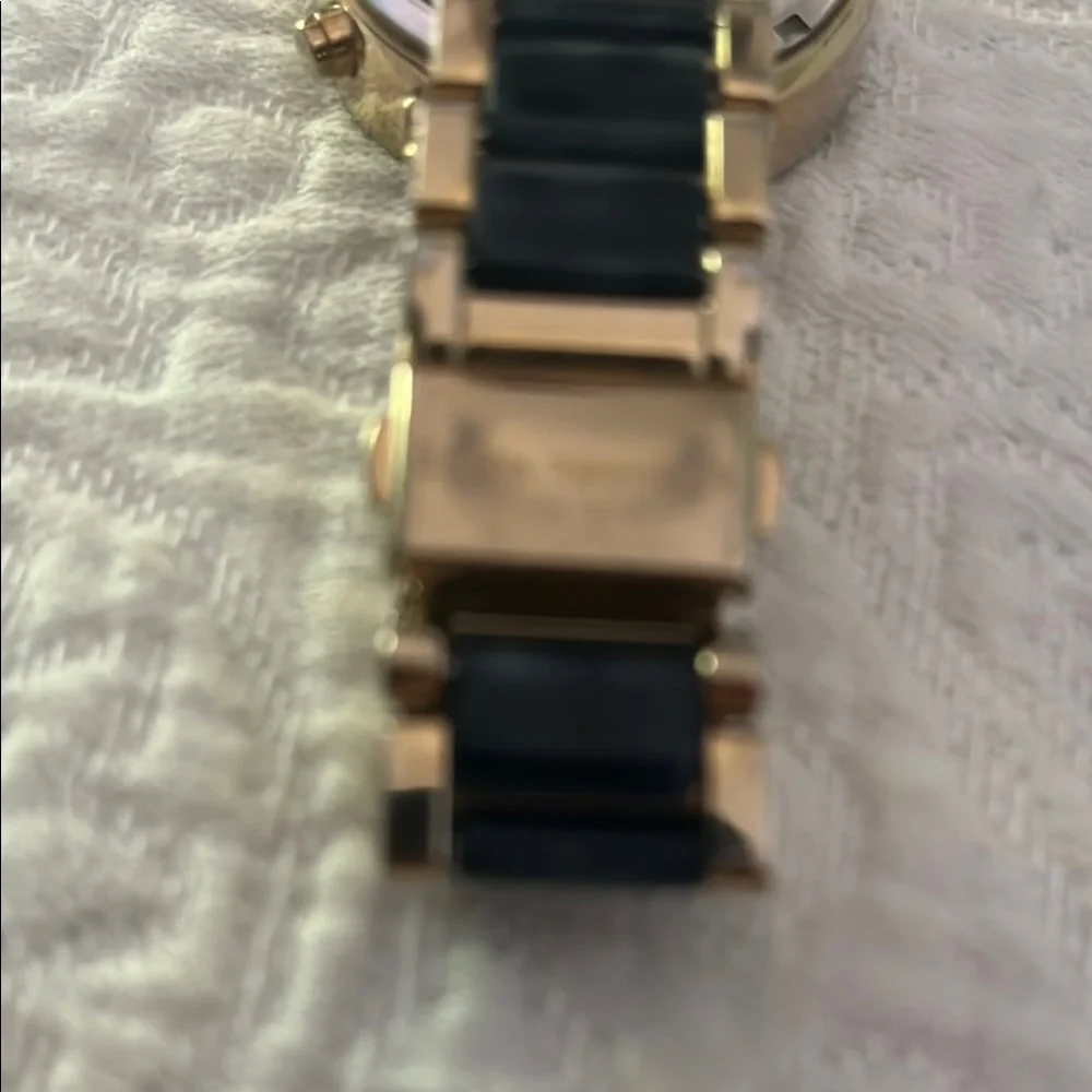 Women’s Michael Kors Gold and Blue Chronograph Watch - Picture 5 of 10